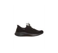 Debenhams Ultra Flex 4.0 Stretch Knit Fixed Lace Slip-Ins Trainers Black black