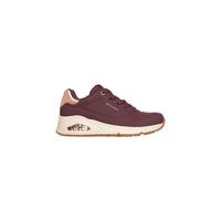 Debenhams Uno Metallic Heel Lace-Up Trainers Purple purple