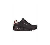 Debenhams Uno Metallic Heel Trainers Black black