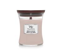 WoodWick Medium Hourglass Scented Candle | Vanilla & Sea Salt | with Crackling Wick | Burn Time: Up to 60 Hours