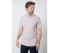 Debenhams White Floral Print Short Sleeve Shirt white