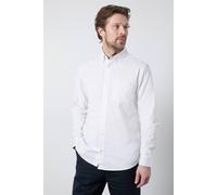 Debenhams White Long Sleeve Linen Blend Shirt white