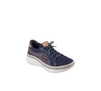 Skechers Women's WILSHIRE BLVD BELLEVUE Two Tone Knit Lace Slip-On Navy | Size: 5 Skechers Navy 5
