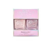 Nails.INC 45 Second Speedy Gloss Main Character Moment Nail Polish Duo, Quick Drying, Fast & Rapid Dry, High Shine, Glitter & Iridescent, Air Dry Regular Polish, Spring/Summer Shades, 2 Piece Set