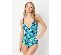 Debenhams Women's Bold Blooms Fold Bikini Brief in Floral | Size: 8