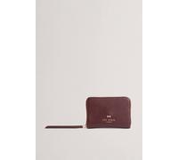 Debenhams Women's Bow Detail Small Zip Around Purse Dark Red