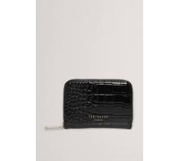 Ted Baker Purse Varlee Croc Effect Small Zip Around Wallet Black