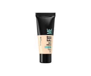 Debenhams Women's Fit Me Matte & Poreless Full Coverage Matte Blendable Normal to Oily Skin Foundation in Warm Ivory | Size: 30ml