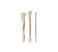 Debenhams Women's Gilded Glamour 3 Piece Luxury Dual Ended Makeup Brush Gift Set (Worth £59.99) in Gold