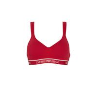 Debenhams Women's Iconic Logoband Padded Bralette Bra Red | Size: Large