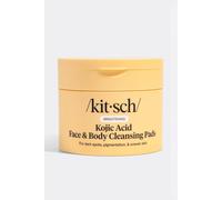 Kitsch Kojic Acid Cleansing Pads with Turmeric & Cica to Smooth, Refresh & Even Tone Skin Care - Exfoliating & Brightening Pre-Soaked Cotton Pads for Face and Body - 50 count