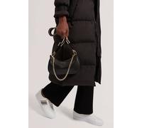 Debenhams Women's Laarna Webbing Small Leather Shoulder Bag Black