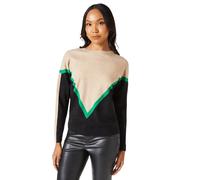 Debenhams Womens/Ladies Chevron Stripe Crew Neck Jumper DH7871