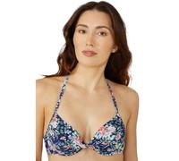 Debenhams Womens/Ladies Floral Underwired Bikini Top34B Navy DH5806