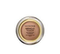Max Factor Miracle Touch Perfecting Foundation, Caramel, Full Coverage, Lightweight and Moisturising Effect with Hyaluronic Acid and SPF 30 Formula, 11.5 g