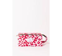 The Flat Lay Co. Open Flat Makeup Box Bag Pink Leopard One Size
