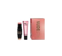 NUDESTIX Rosy Pink Glow Blush & Lip Kit - Nudies Bloom Cherry Blossom, Lip Butter Rose Sparkle (Worth £50.00)