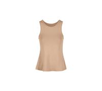Debenhams Women's Ruffle Comfort Stretch Yoga Tank Top Taupe | Size: Medium