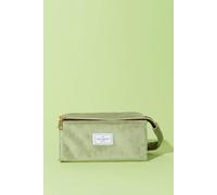 Debenhams Women's Sage Velvet Open Flat Makeup Box Bag