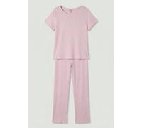 Debenhams Women's Short Sleeve Jersey Pj Set Rose Shadow in Pink | Size: XL