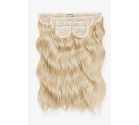 Lullabellz Women's Super Thick 16" 5 Piece Brushed Out Wave Clip In Hair Extensions in Light Blonde Lullabellz Light Blonde One Size