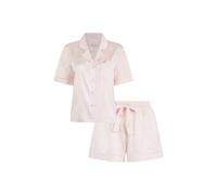 Debenhams Women's Sybil Short Pyjama Set Mauve Chalk in Light Pink | Size: Small
