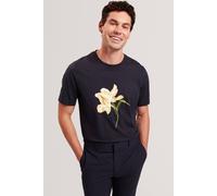 Debenhams Women's Talyssa Ss Placement Floral T-Shirt Navy | Size: XL