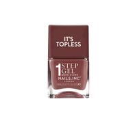Nails.INC It's Topless JoJo Brown Gel-Like Nail Polish | Glossy 1-step gel formula lasts up to 6 days with no UV light. Formulated with bio-peptides for strong nails.