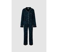 Debenhams Women's Traditional Jersey Pj Set After Midnight in Black | Size: Small