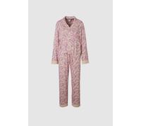 Debenhams Women's Traditional Jersey Pj Set Butter Cream in Light Pink | Size: Small