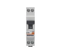 DEBFLEX - 16A Phase + Neutral 3KA Circuit Breaker - Short Circuit Module - NF Certified - Electrical Panel Installation - Grey