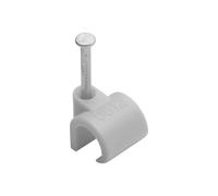 Debflex 700411 Cable Tie - Electric Cable Attachment and Connection - Cable Tie - Fixing Nail - Wire Tie Diameter 8 A 12 mm Grey Pack of 50