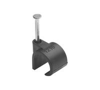 Debflex 700428 Cable Tie - Electric Cable Attachment and Connection - Cable Tie - Fixing Nail - Wire Tie Diameter 12 A 16 mm Black Pack of 25