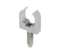 Debflex 709072 10 Clips + 10 Wall Plugs D25 Grey