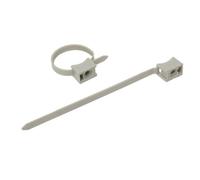 Debflex 709101 10 Cable Ties + 10 Saddle Mounts D16-32 Grey