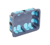 DEBFLEX 718867 718867 Electric Diversion Box, Outdoor Waterproof Junction Box, Stop Air 170 x 110 x 40 cm + Lid, Grey/Blue/White