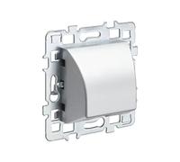 DEBFLEX 742941 mécanisme Sortie de Cache Aluminium + Support métal Toggle Standard Switch for On/Off Without Casual Wall Socket - Cable Outlet Cover + Metal Bracket, 40