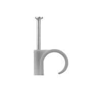 DEBFLEX Cable Tidy Cable Clips Cable Clamp with Steel Nail 100 D4/7 Grey