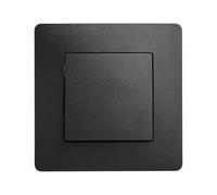 DEBFLEX - Caly - Two-way Switch - Square Wall Switch for Lighting Control - Automatic Connection Terminals - ABS - Recessed Installation - Black - 71 x 71 x 37 mm