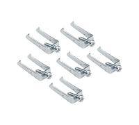 DEBFLEX Switchgear Fixing Accessories for electricity Casual Range Set of 6 Claws + 6 Metal screws, 742010, Gray