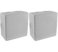 DEBFLEX - Waterproof Junction Box IP55 - for Secure Cable Connection - Surface-Mounted - Grey - 115 x 115 x 60 mm (Pack of 2)