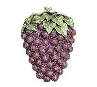 DEBIMY Hollow Carved Grape Rhinestone Evening Clutch Women Luxury Crystal Handbags Purses for Party and Wedding, Purple, 5.1" x 3.1" x 6.9" (13cm x 8cm x 17.5cm)