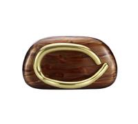 DEBIMY Women Acrylic Clutch Box Metal Handle Evening Bag Trendy Ladies Shoulder Crossbody Purse for Wedding Party Causal, Brown