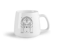 DEBINGY Ceramic Fruit Cup Ceramic Mug Cup The Boys' Dormitory in The Movie The Mines of Moria （14oz/400ml） for Tea Coffee Milk Cappuccino