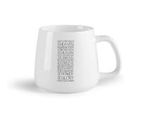 DEBINGY Ceramic Fruit Cup Ceramic Tea Cup The Lord's Prayer Bible King James Matthew Quotes Kitchen Bible Scripture Quotes （14oz/400ml） Dishwasher Safe
