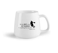 DEBINGY Ceramic Fruit Cup Coffee & Hot Drinks Stephen Curry is The Best Basketball Player （14oz/400ml） Dishwasher Microwave Safe,for Office and Home