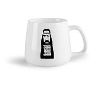 DEBINGY Ceramic Fruit Cup Coffee Mugs Tea Coffee Mug Cups Hippie Peace Love Music （14oz/400ml） for Coffee, Soup, Tea, Milk, Latte, hot Cocoa, Ladies, Men