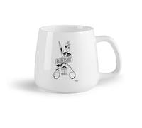 DEBINGY Ceramic Fruit Cup Hot Chocolate Cups Barber Shop Salon Logo Barbershop Haircut and Shave （14oz/400ml） Great Gift for Lovers