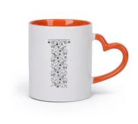 DEBINGY Ceramics Ceramic Coffee Mug Wine Winery Home Ornament Grape Vine Leaves （11oz/320ml） Ceramic Coffee Mug for Cappuccino Tea, Milk, Orange