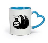 DEBINGY Ceramics Coffee & Hot Drinks Animal Baby Funny Koala Tree Cartoon Jungle Forest Branches （11oz/320ml） for Office, Home Blue